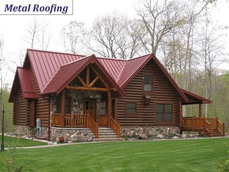 barn red cedar house charcoal metal roof|rustic red metal roof.